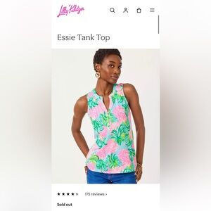 Lily Pulitzer Essie Tank Top Pink, Blue, Green